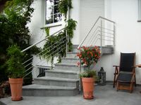 Edelstahl-Gartentreppe